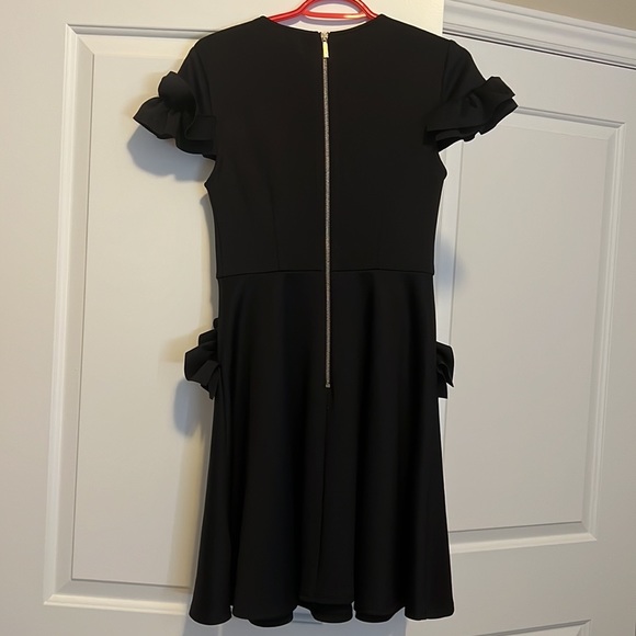 ✨TED BAKER✨ Luuciee Ruffle Trimmed Dress - Black - Ted Size 1 - Picture 5 of 11